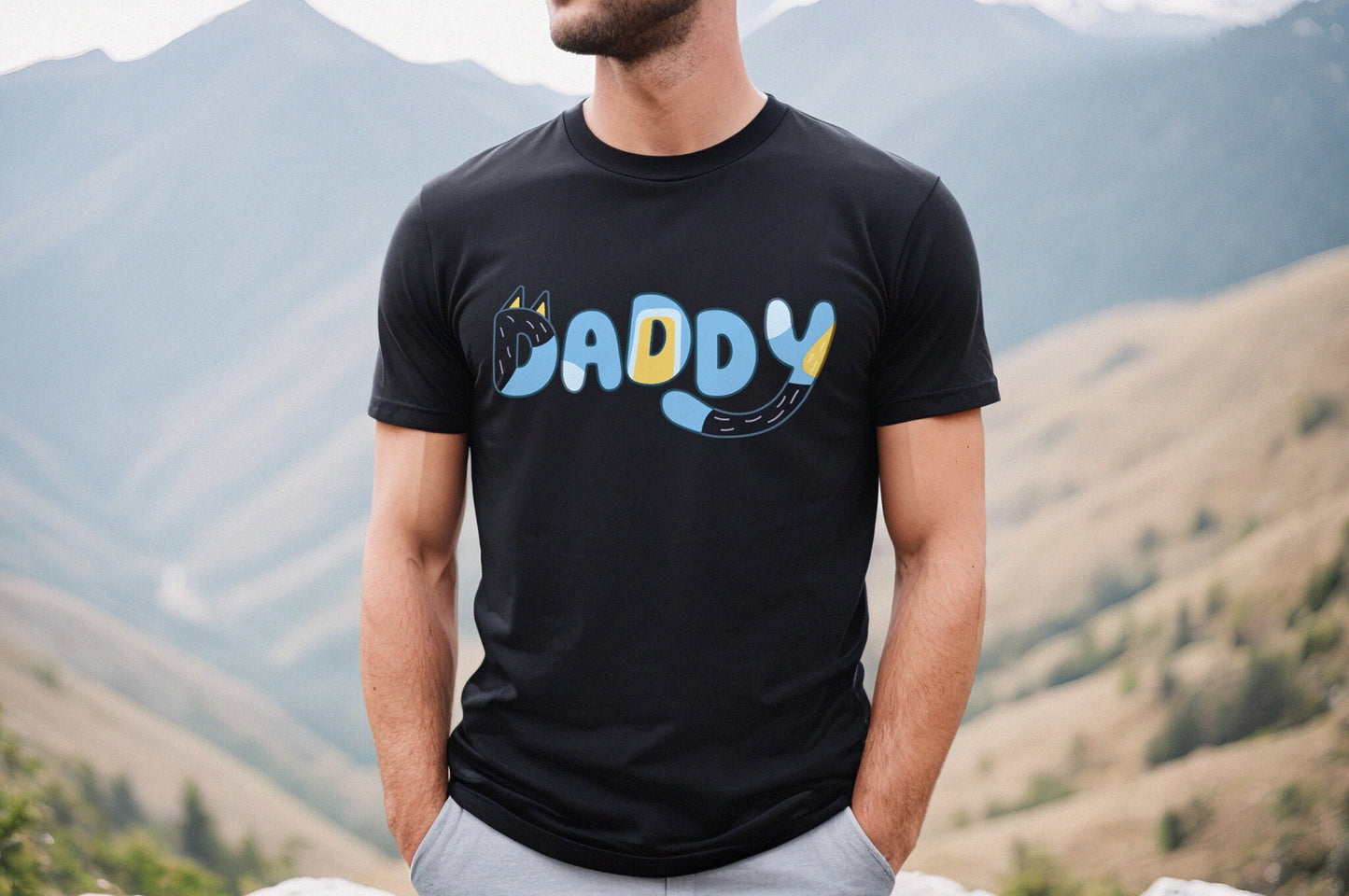 Matching Bluey T-Shirts - Bluey Mum T-Shirt - Bluey Dad T-Shirt - Bluey Daddy Mummy Shirts - Matching Parents T-Shirts