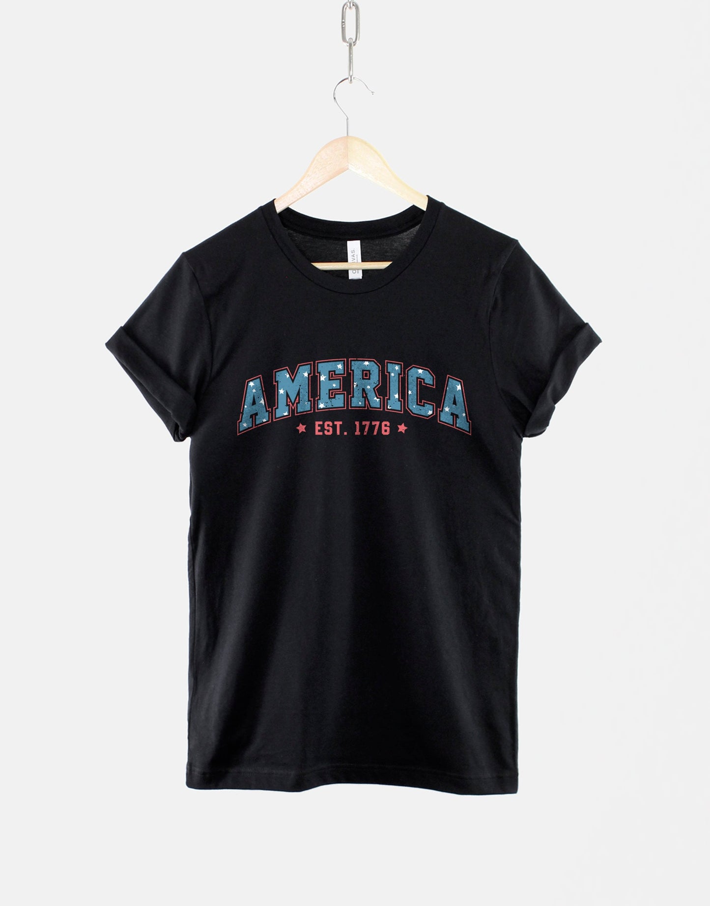 Patriotic America Shirt - 4th Of July T-Shirt - Distressed American Shirt - American Stars And Stripes Shirt - Fourth of July TShirt