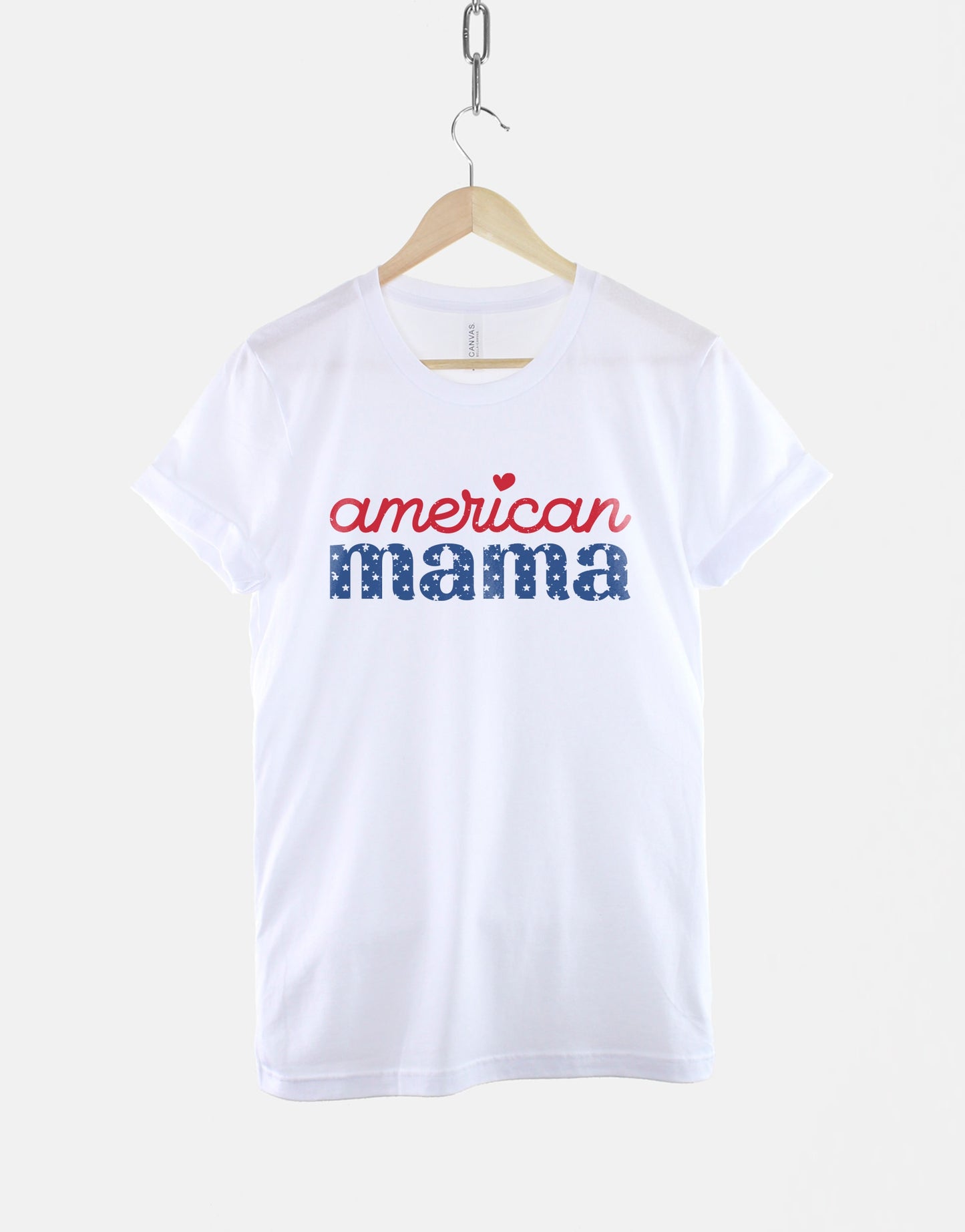 American Mama Shirt - Patriotic Mom Shirt - 4th July T-Shirt - American Mom Shirt - American Girl Shirt - Fourth of July T-Shirt