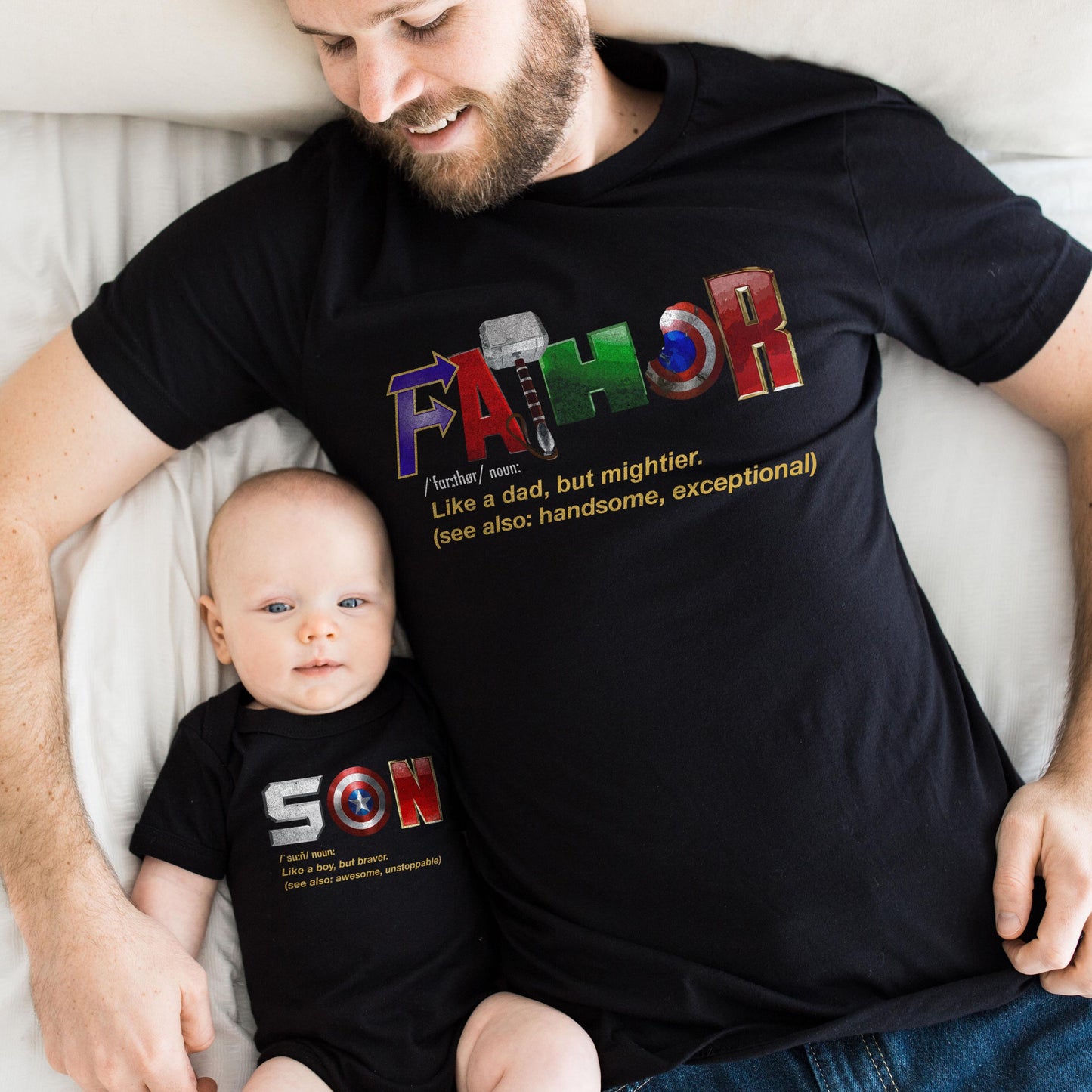 Matching Family Superhero Shirts, Disney Trip Family Outfits, Hero Parent and Child Matching T Shirts, Family Vacation Shirt Set