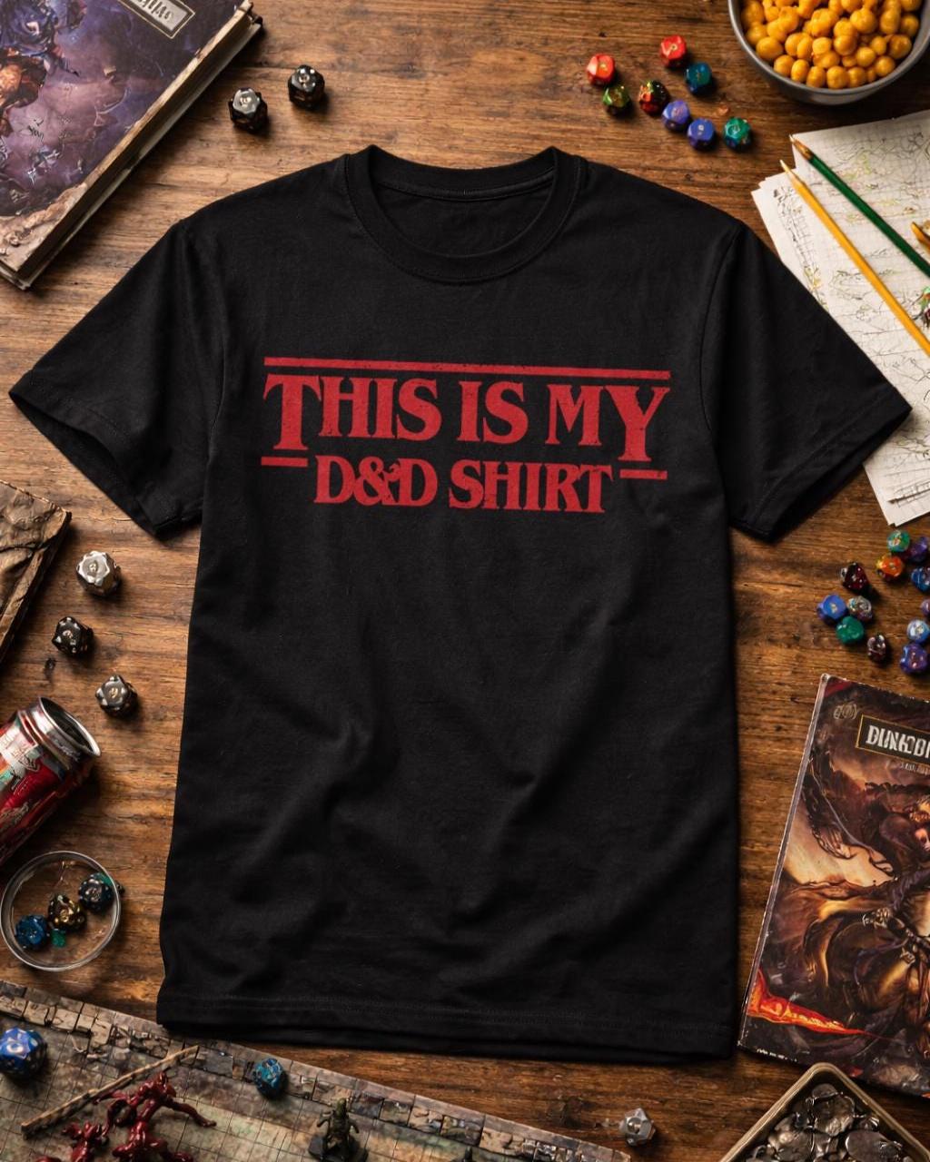 Dungeons and Dragons Shirt – Tabletop RPG Tee | Casual Gaming Wear for Fans