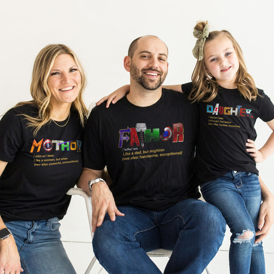 Matching Family Superhero Shirts, Disney Trip Family Outfits, Hero Parent and Child Matching T Shirts, Family Vacation Shirt Set