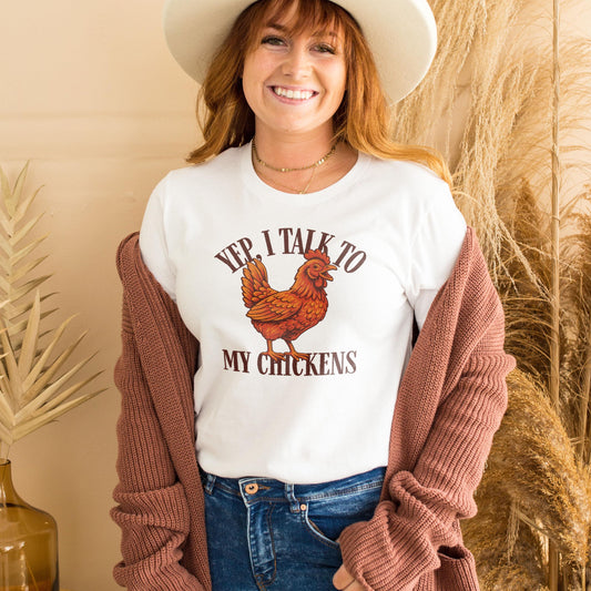 Funny Chicken T-Shirt – Farm Life Shirt With Soft Cotton & Vintage Farm Tee Style