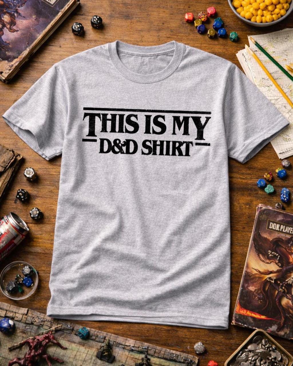 Dungeons and Dragons Shirt – Tabletop RPG Tee | Casual Gaming Wear for Fans
