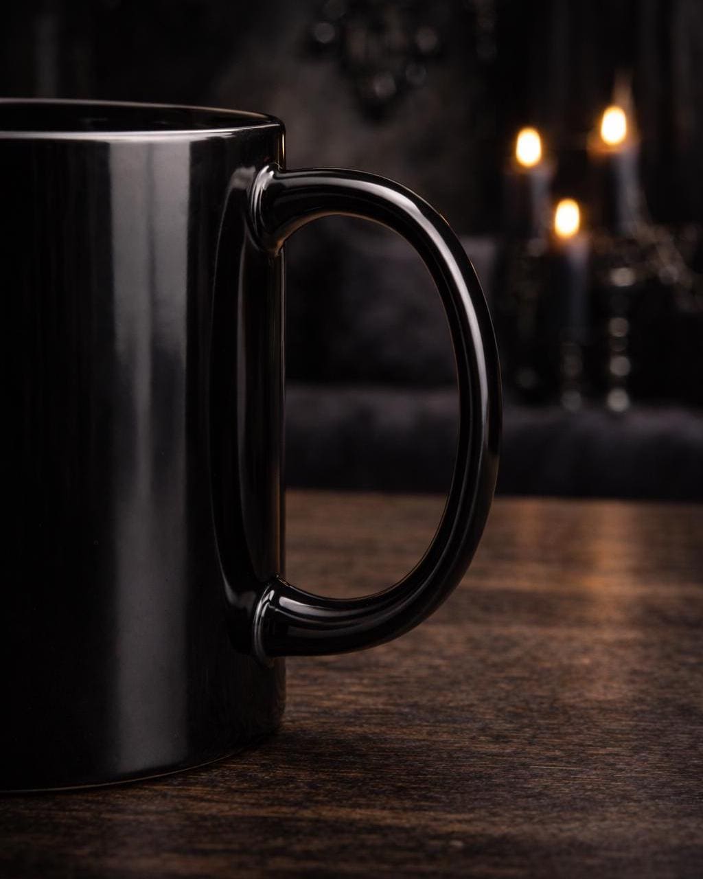 Goth Coffee Mug – Black Gothic Mug With Dark Humor – Alternative Gift For Goths