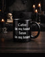 Goth Coffee Mug – Black Gothic Mug With Dark Humor – Alternative Gift For Goths