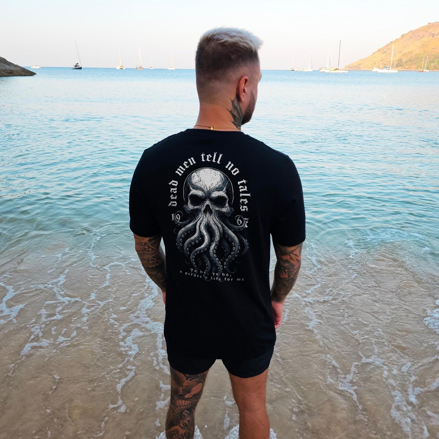 Dead Men Tell No Tales Shirt: Vintage Pirates Ride Skull Tee