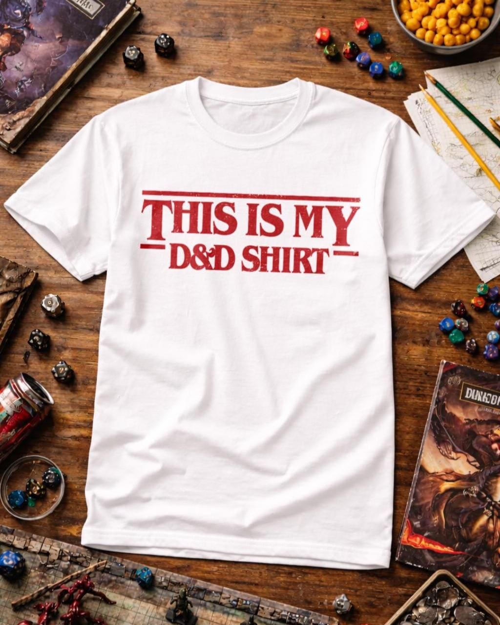 Dungeons and Dragons Shirt – Tabletop RPG Tee | Casual Gaming Wear for Fans