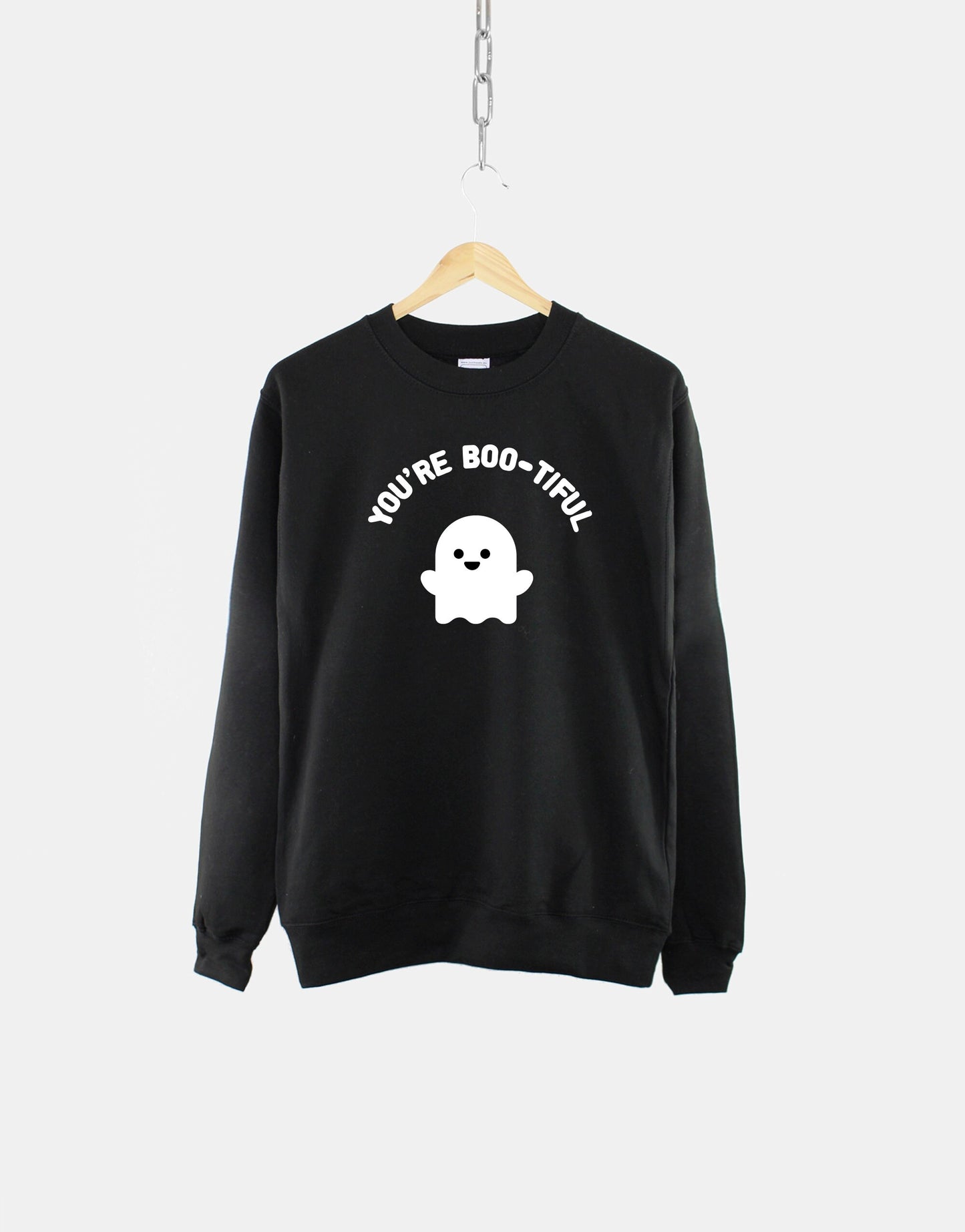 Halloween Sweatshirt - Halloween Season Sweatshirt - Kawaii Ghost Shirt - Halloween Themed Crew Neck Sweatshirt - Halloween Ghost Sweater