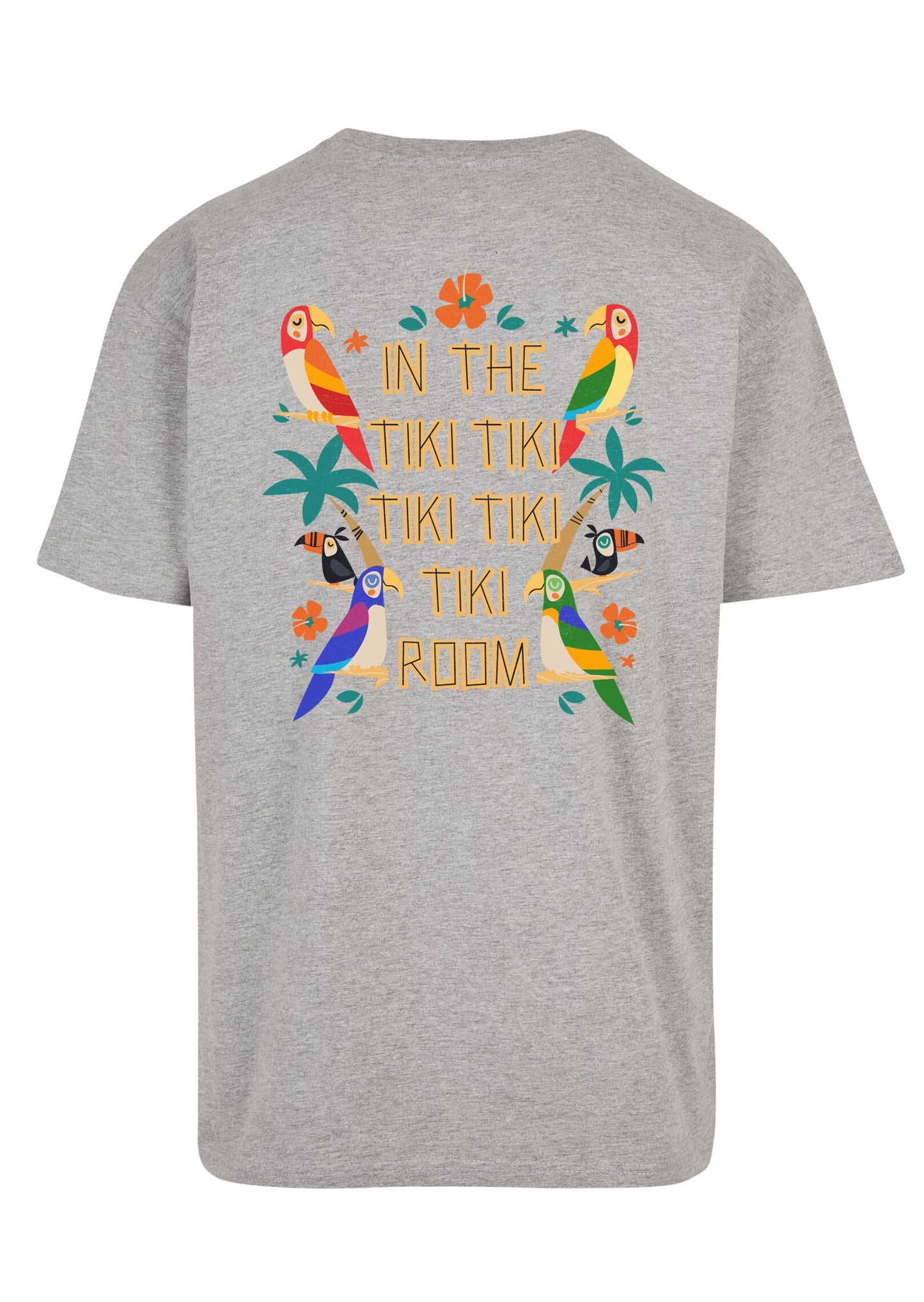 Tiki Room T-Shirt - Tiki Tiki Parrots Polynesian Vacation Shirts