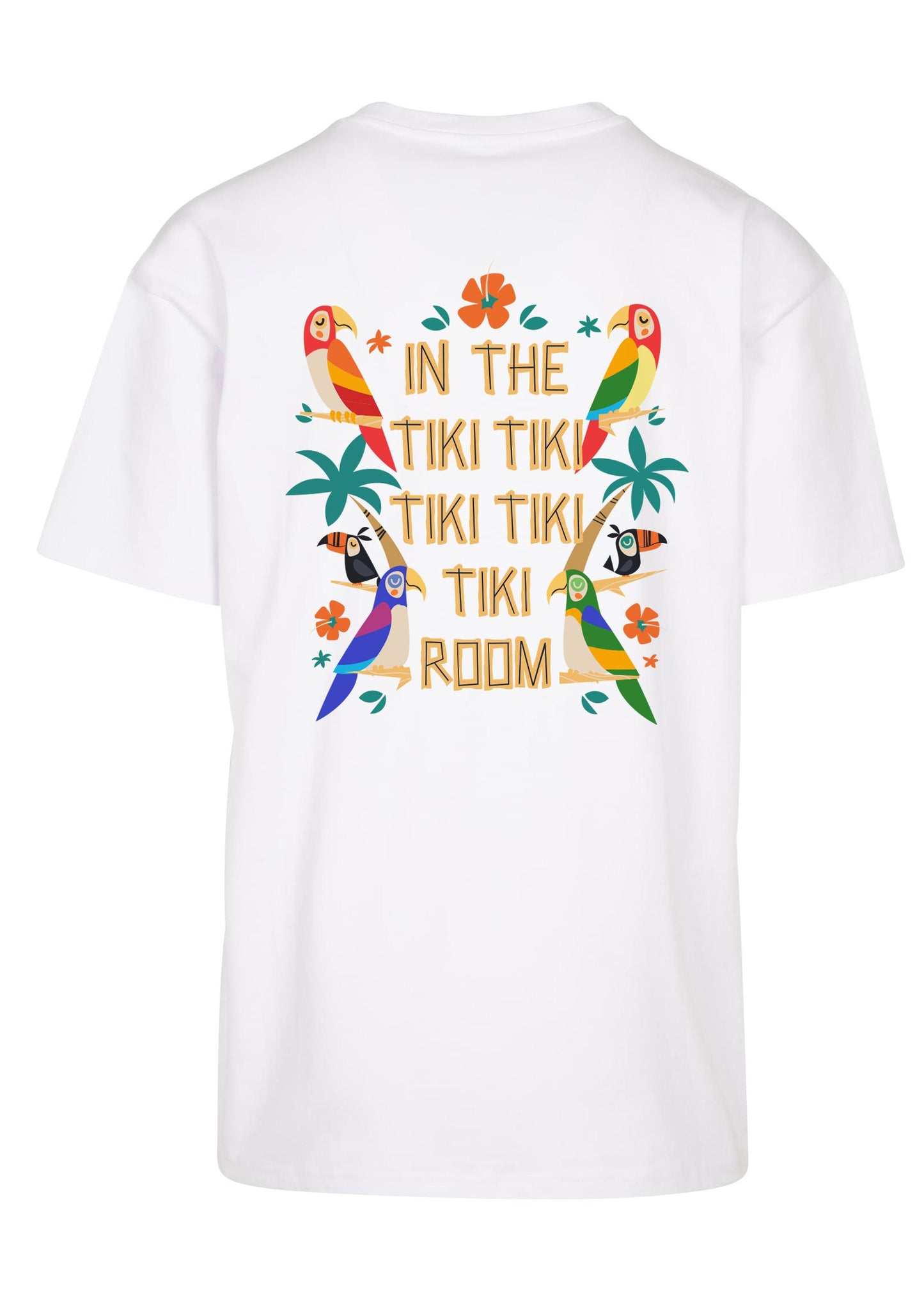 Tiki Room T-Shirt - Tiki Tiki Parrots Polynesian Vacation Shirts