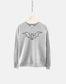 Cute Halloween Sweatshirt - Bat Halloween Sweatshirt - Minimalist Bat Womens Sweatshirt for Halloween