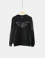 Cute Halloween Sweatshirt - Bat Halloween Sweatshirt - Minimalist Bat Womens Sweatshirt for Halloween