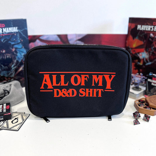 Dungeons And Dragons Dice Bag - Dungeon Master D And D Organiser - D&D Stuff Zip Up Storage Pouch