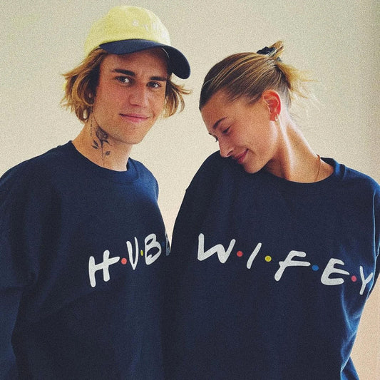 Hubby And Wifey Sweatshirts - Matching His And Hers Sweatshirts - Mr & Mrs Best Friends Sweatshirt Set