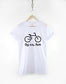 Bicycling TShirt - Mens Womens Bicycle T-Shirt - Cyclist Carbon Green 0g CO2 Shirt