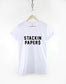 Stackin Papers Slogan Gangster Money Trap Streetwear T-Shirt