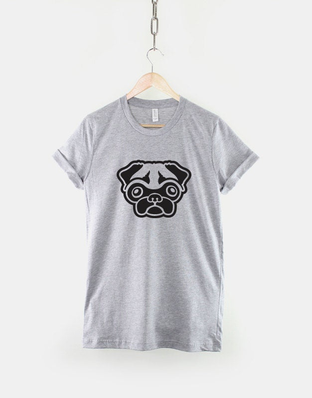 Pug Dog Owner T-Shirt - Cute Pugs Dog Face T-Shirt