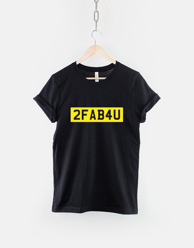 Custom Number Plate T-Shirt (Your Custom Text) Custom Name Shirt