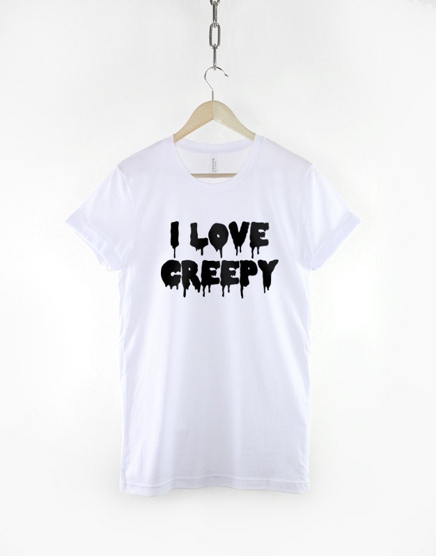 Pastel Goth I Love Creepy Shirt - Horror Halloween T-Shirt