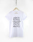 Alphabet T-Shirt - ABC Letters Shirt