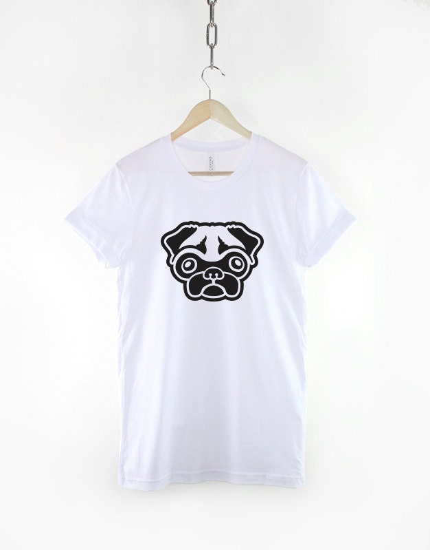 Pug Dog Owner T-Shirt - Cute Pugs Dog Face T-Shirt