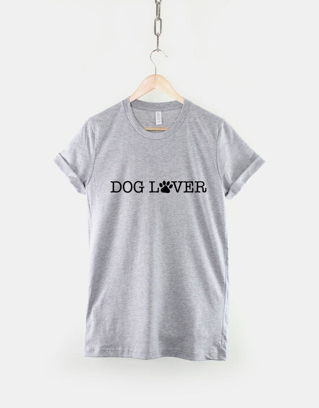 Dog Lover TShirt - Paw Print T-Shirt Dog Walker Shirt Dogs Walk