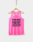 Womens Gym Tank Top - Funny Workout Tank Top - No One Wants To Hear About Your Diet Just Eat Your Salad And Be Sad Vest - Womens Racer Back