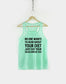 Womens Gym Tank Top - Funny Workout Tank Top - No One Wants To Hear About Your Diet Just Eat Your Salad And Be Sad Vest - Womens Racer Back