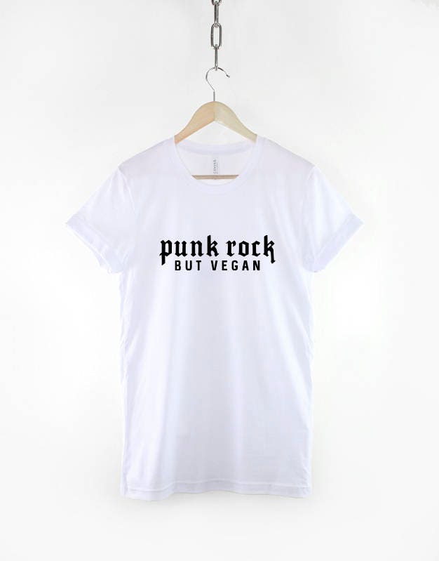 Punk Rock but VeganT-Shirt - I Love Punk Rock - Vegan Food Shirt