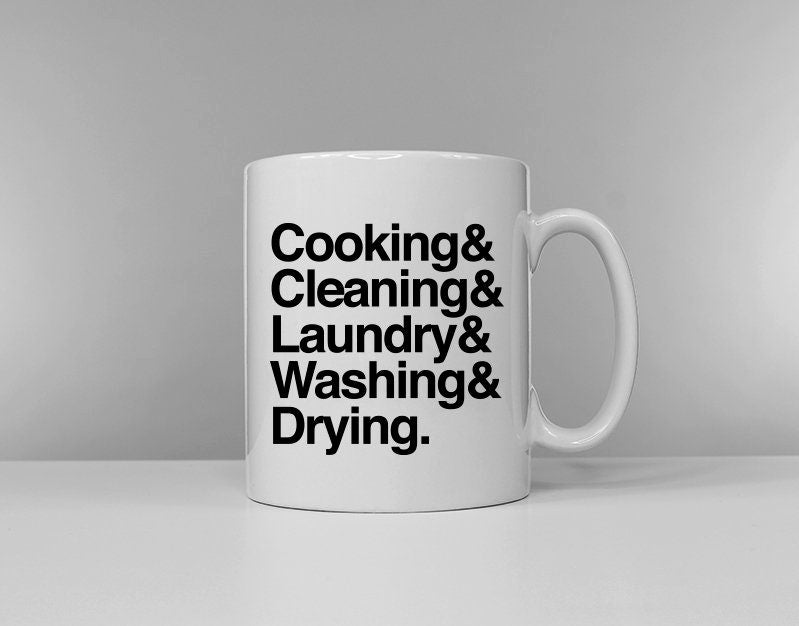 Cooking Cleaning Laundry Washing Drying Funny Gift For Mom - Mum Wife Ceramic Mug