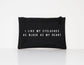 Makeup Bag - Cosmetic Bag - I Like My Eyelashes Black Like My Heart - Makeup Cosmetic Accessory Pouch - Gift For Her - Goth Makeup