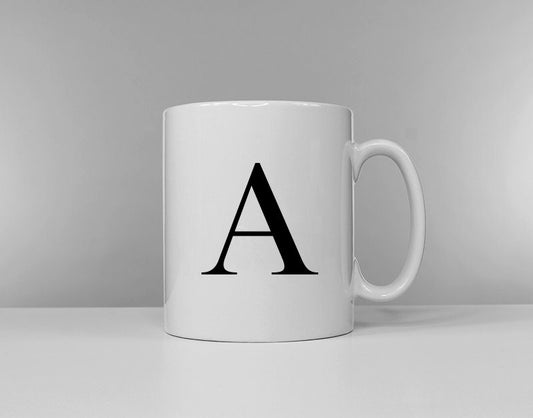 Personalized Monogram Mug - Custom Letter Coffee Mug - Housewarming Gift - Valentines Anniversary Gifts