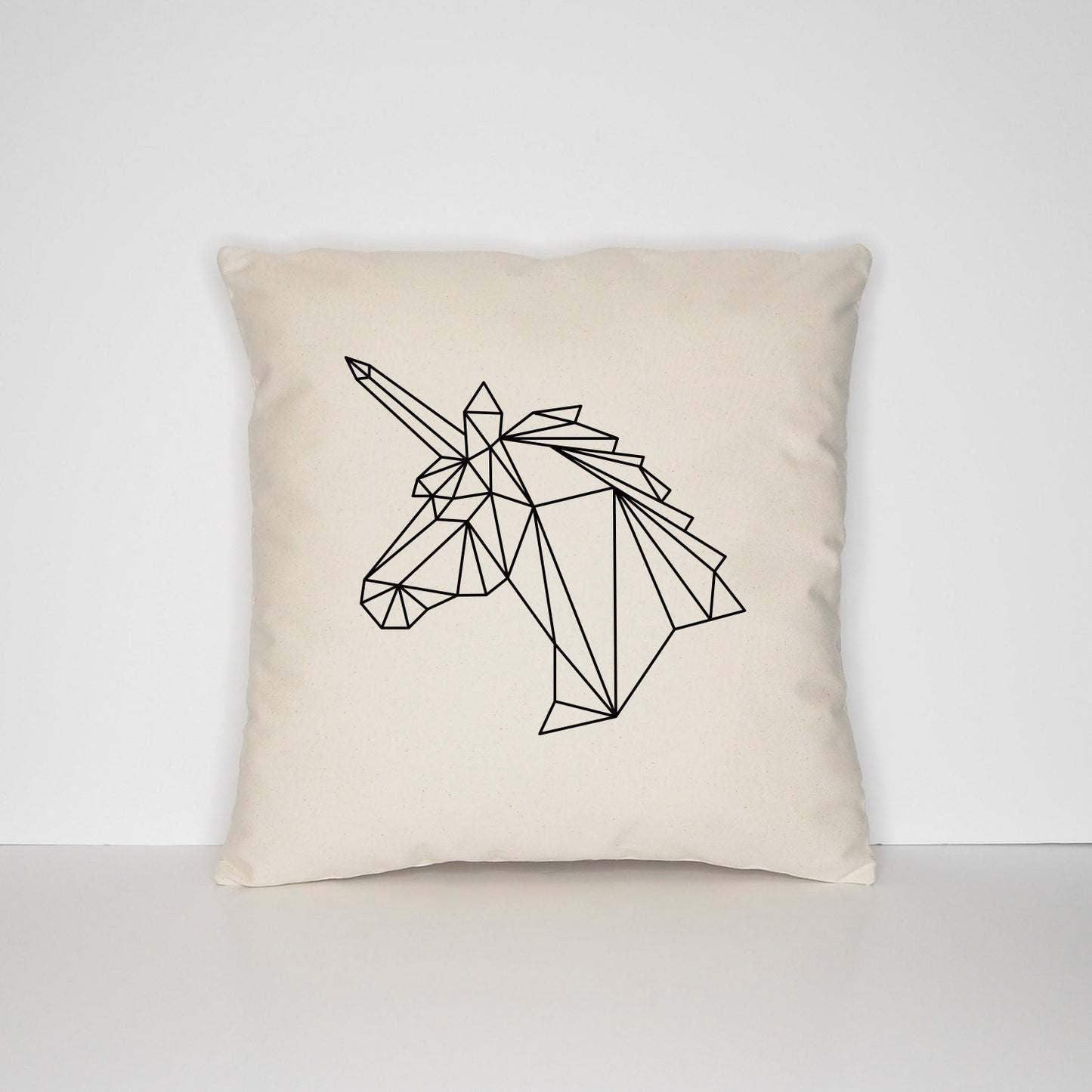 Geometric Unicorns Head Pillow - Geometric Unicorn Head Cushion