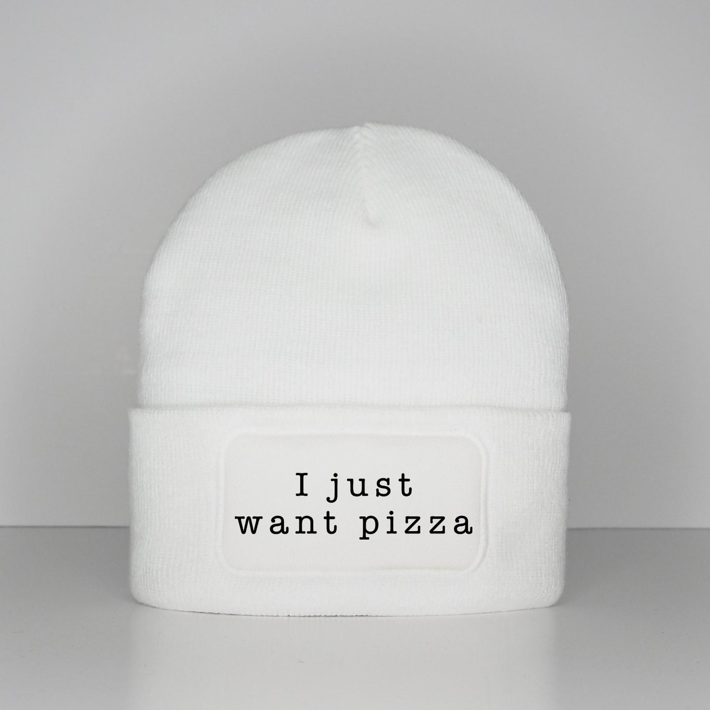 Pizza Beanie Hat - I Just Want Pizza Beanies - Slouchy Beanie Hats I Love Food Pizza Hat - Pizza Party Winter Hat