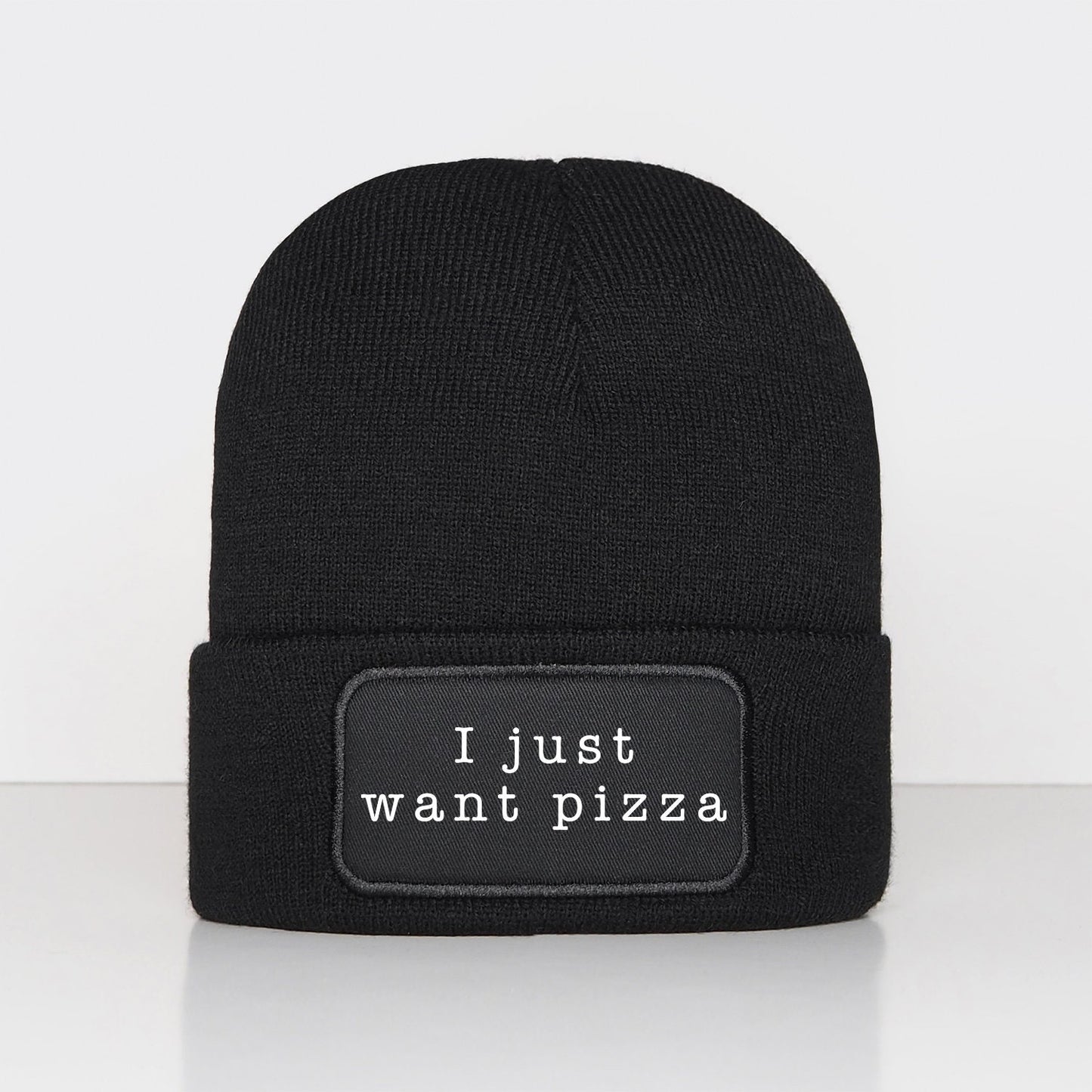 Pizza Beanie Hat - I Just Want Pizza Beanies - Slouchy Beanie Hats I Love Food Pizza Hat - Pizza Party Winter Hat