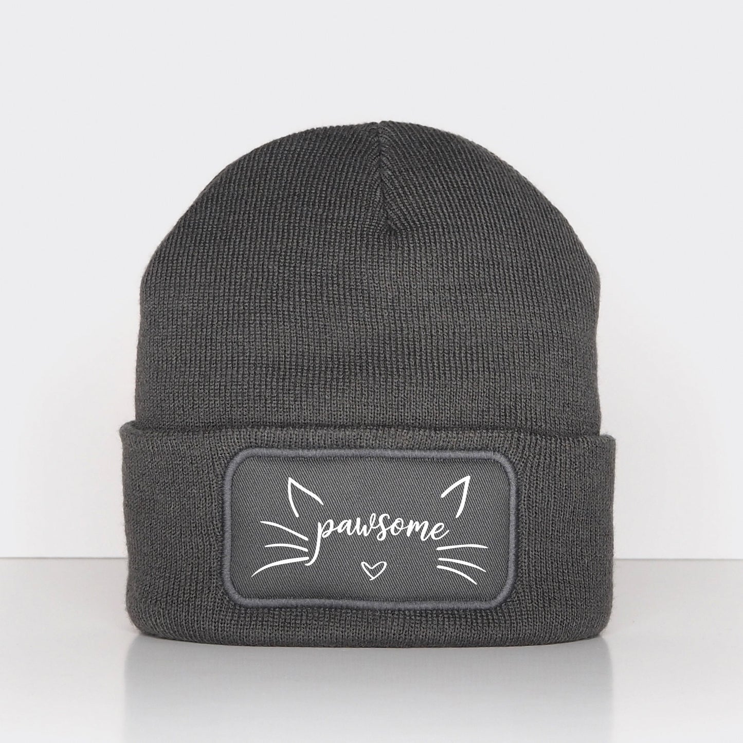 Cat Beanie Hat - Pawsome Hat - Cat Ears Winter Hat - Crazy Cat Lady - Cat Lover Gift