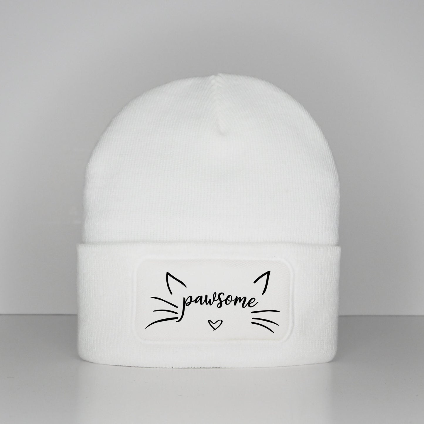 Cat Beanie Hat - Pawsome Hat - Cat Ears Winter Hat - Crazy Cat Lady - Cat Lover Gift