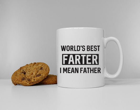 World's Best Farter I Mean Father - Dad Daddy Coffee Tea Break Ceramic Mug Cup