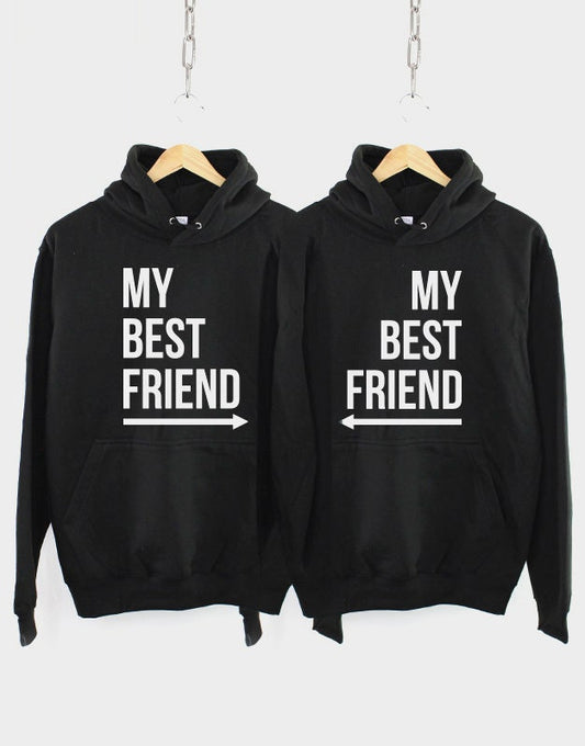 Best Friends Hoodies - 2 x My Best Friend Hoodie - Twin Pack of 2 Hoodys