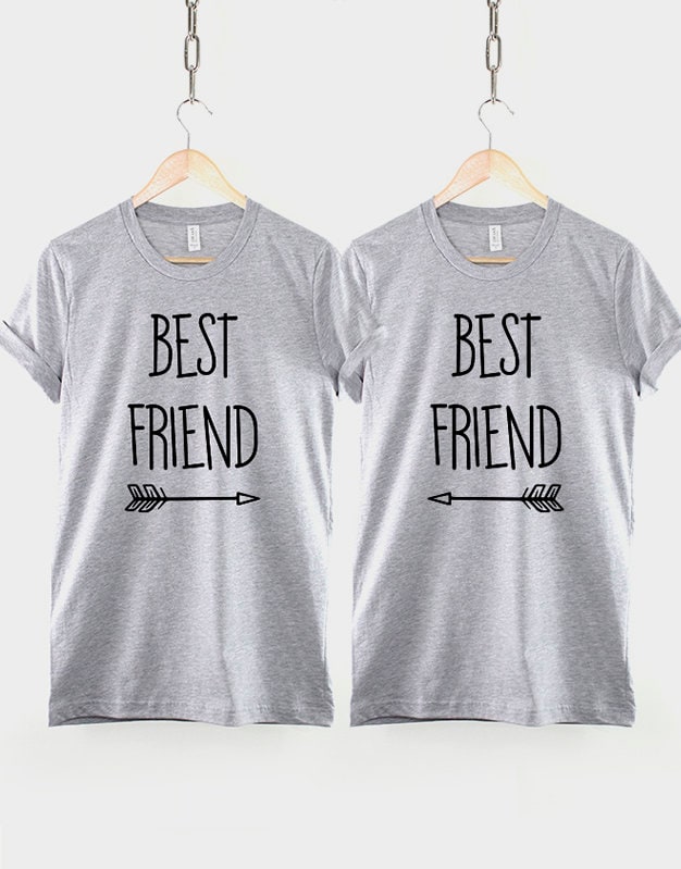 Kids Best Friends T-Shirt - Matching Kids T-Shirts - Kid Best Friends T-Shirts Set - Children Best Friends Shirts Twin Pack