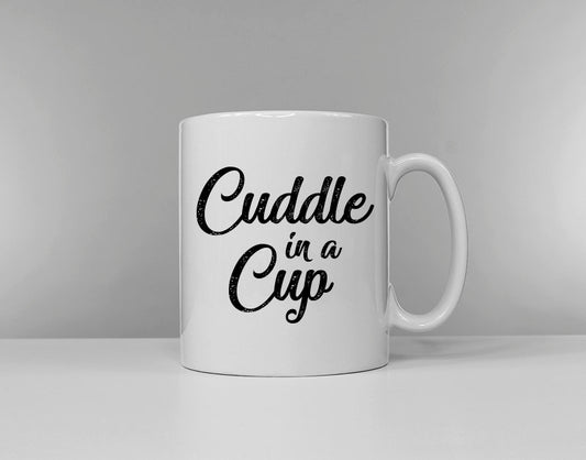 Coffee Mug and Hot Chocolate - Cuddle In A Cup - Festive Christmas CoCo Gift