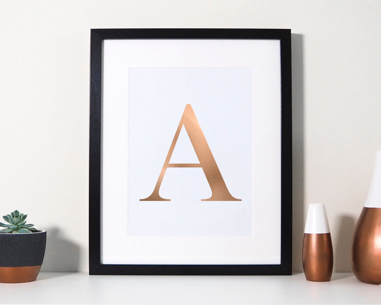 Personalized Anniversary Gift Name Initial Print Wall Art