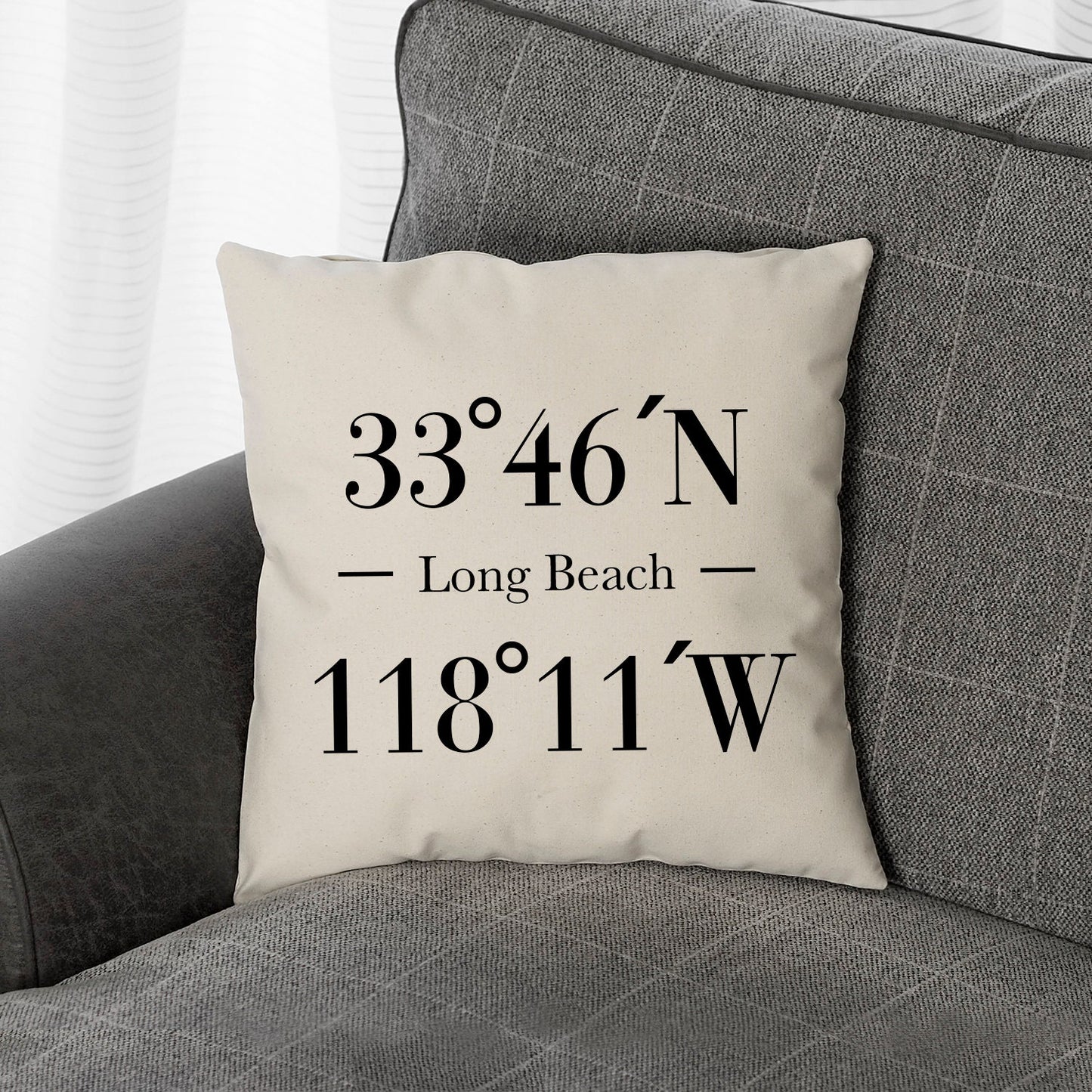 Personalized Wedding Gift Pillow - Home Or Honeymoon Location Gift