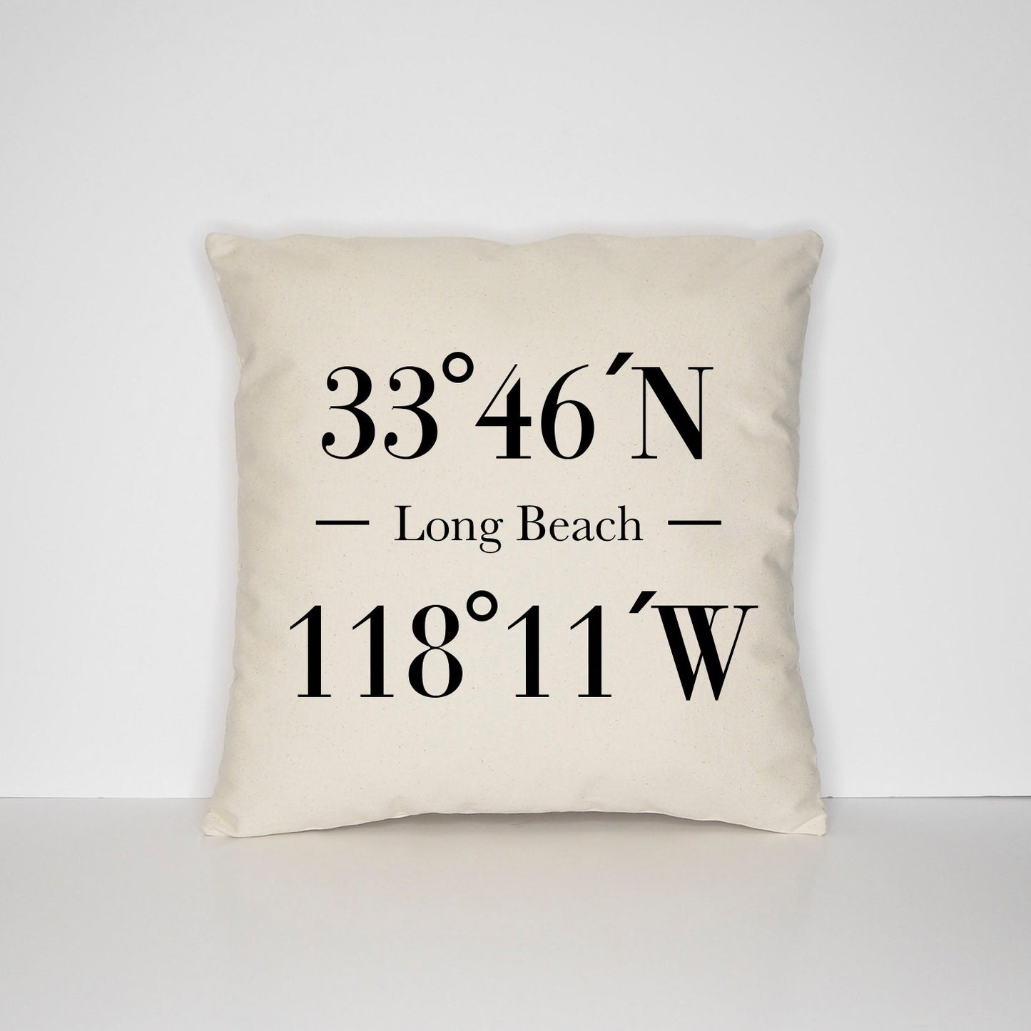 Personalized Wedding Gift Pillow - Home Or Honeymoon Location Gift