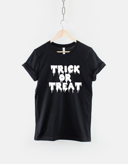 Trick Or Treat Halloween T-Shirt - Halloween Slime Slogan Shirt