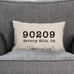 Personalized Zip Code Pillow - Custom Housewarming Gift