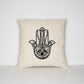 Evil Eye Hamsa Pillow - Fatima Hand Of Hamsa Decor - Hand Of Fatima Cushion