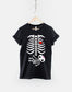 Baby Girl Skeleton Maternity Halloween Shirt - Pregnancy Announcement Skeleton Shirt