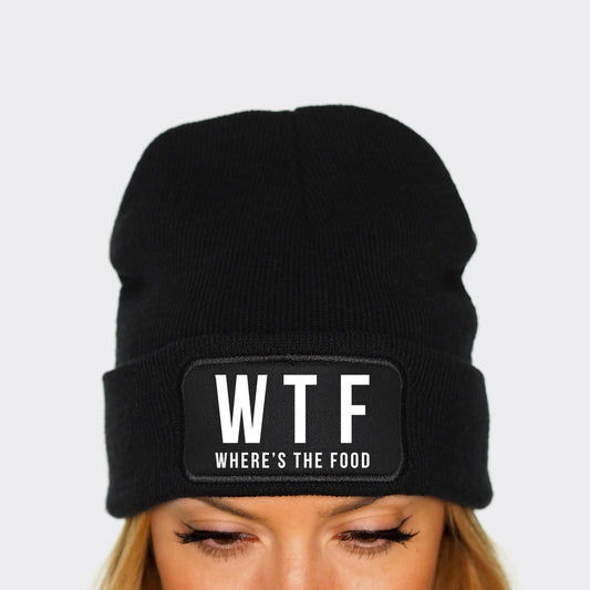 WTF Where's The Food Beanie Hat